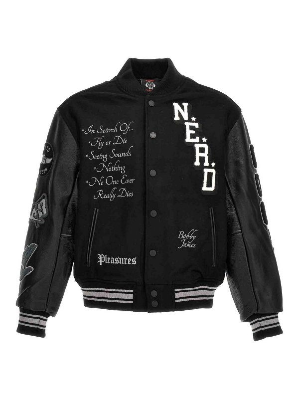 PLEASURES: bombers - Nerd Varsity Bomber Jacket