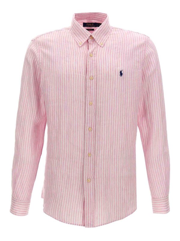 POLO RALPH LAUREN: camicie - Camicia in lino a righe