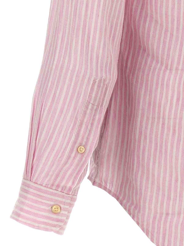 Camicia in lino a righe shop online: POLO RALPH LAUREN
