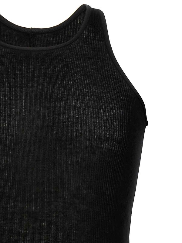 The Best Shops RICK OWENS: Top e canotte - Canotta basic a costine