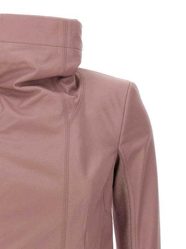 The Best Shops RICK OWENS: Lederjacken - Lederjacke - Nude