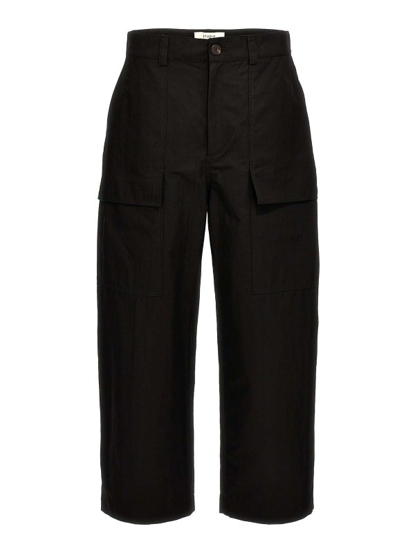STUDIO NICHOLSON: casual trousers - Howse Pants Carrot Leg Pockets