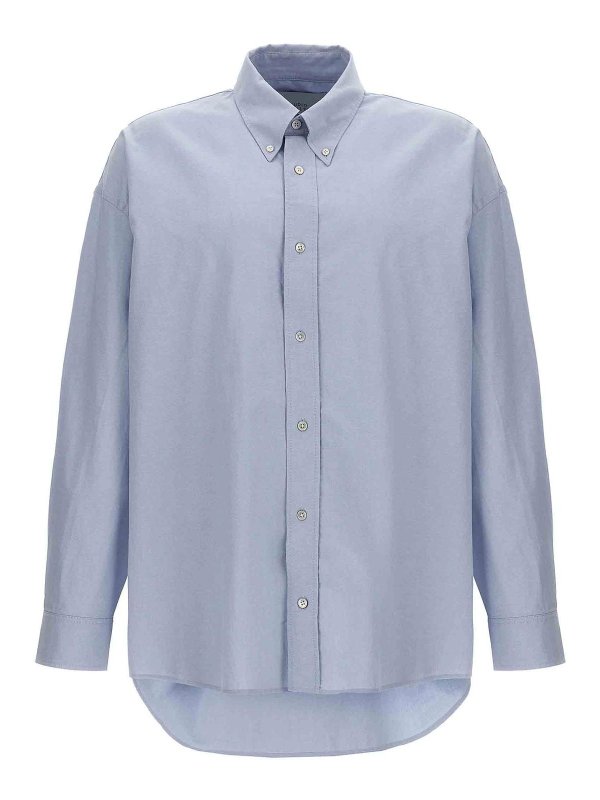 STUDIO NICHOLSON: shirts - Oversize Shirt Embroidered Logo