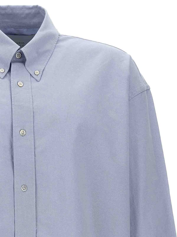 The Best Shops STUDIO NICHOLSON: shirts - Oversize Shirt Embroidered Logo
