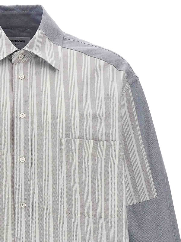 The Best Shops THOM BROWNE: camicie - Camicia patchwork