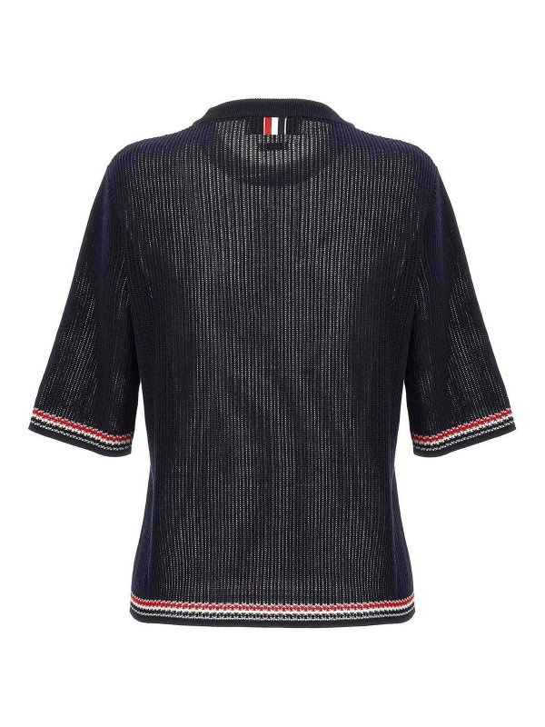 THOM BROWNE: crew necks online - Pointelle Sweater