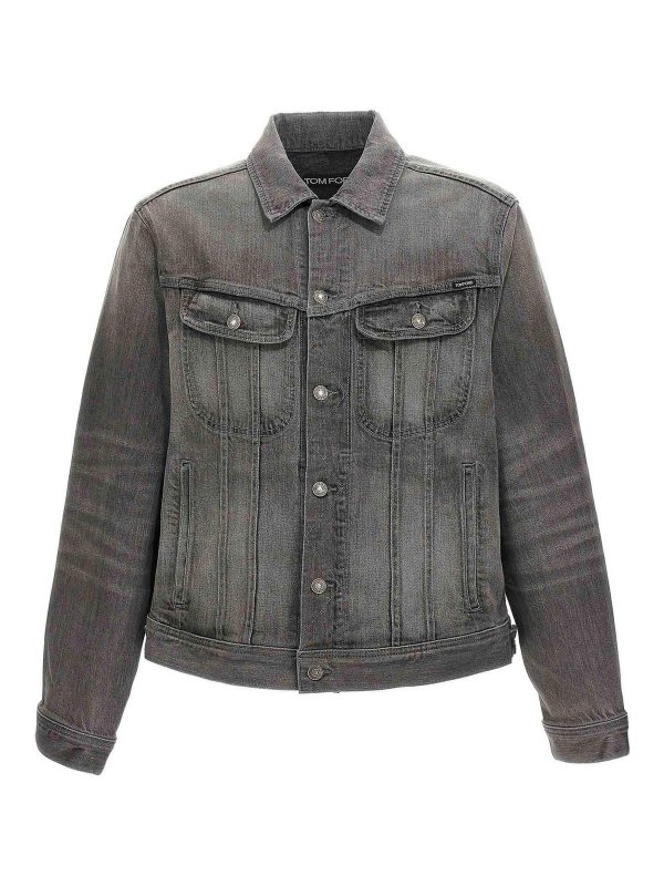 TOM FORD: デニムジャケット - デニムジャケット - グレー