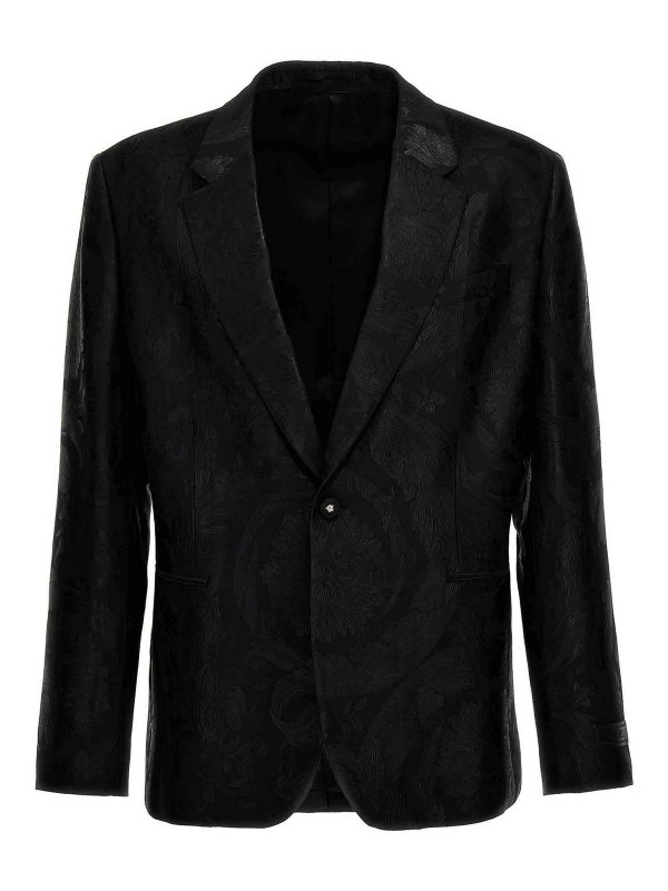 VERSACE: Blazer - Blazer - Negro