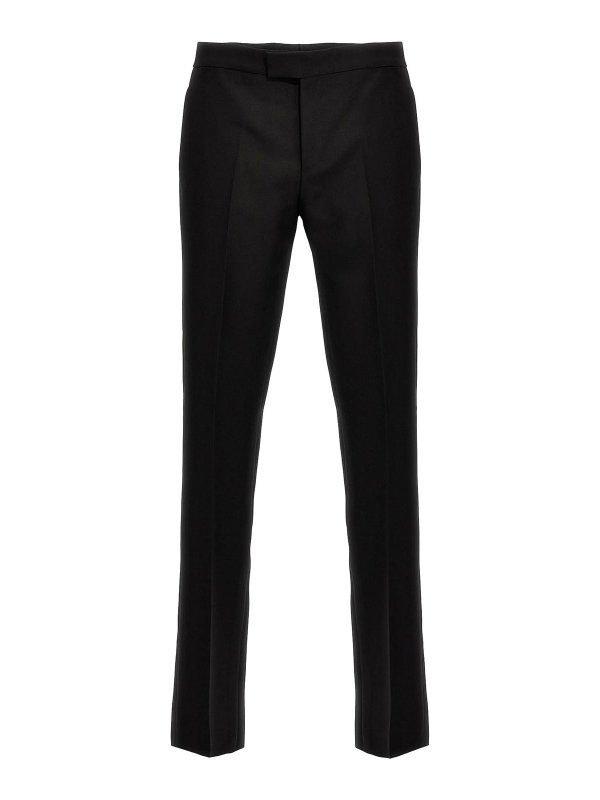 VERSACE: Pantalones de sastrerìa - Pantalones De Sastrería - Negro