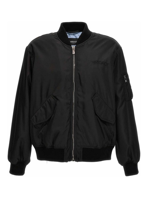 VERSACE: giacche bomber - Giubbotto bomber con logo