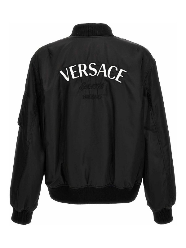 VERSACE: giacche bomber online - Giubbotto bomber con logo