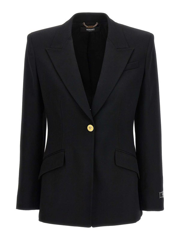 VERSACE: blazers - Single-Breasted Blazer