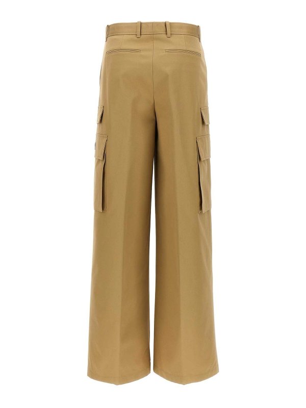 VERSACE: pantaloni casual online - Pantaloni cargo in gabardine di cotone