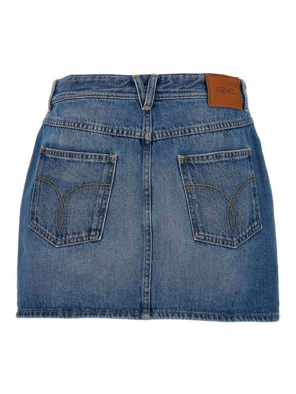 VERSACE: Minifaldas online - Minifalda - Azul