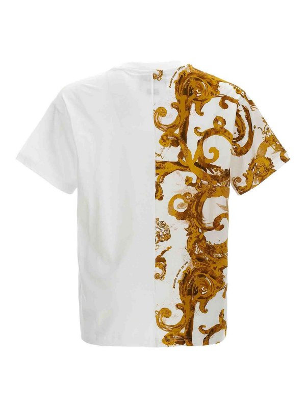 Versace Jeans Couture: t-shirts online - Contrast Print T-Shirt