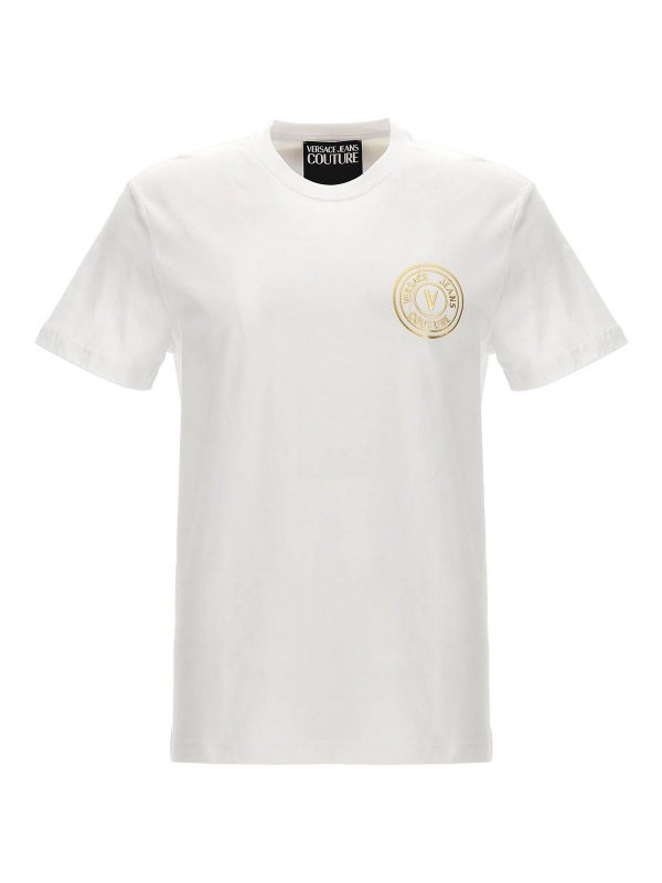 Versace Jeans Couture: Camisetas - Camiseta - Blanco