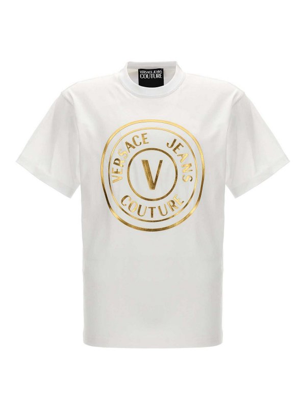 Versace Jeans Couture: Camisetas - Camiseta - Blanco