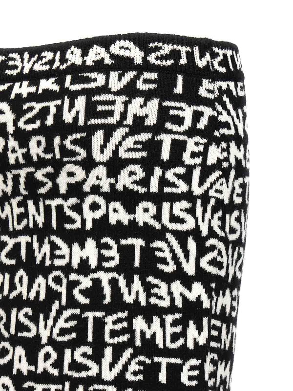 Gonna con monogramma Graffiti shop online: VETEMENTS