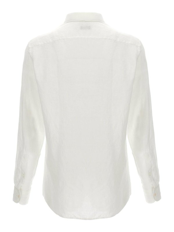 ZEGNA: shirts online - Linen Shirt Button Long Cuffed