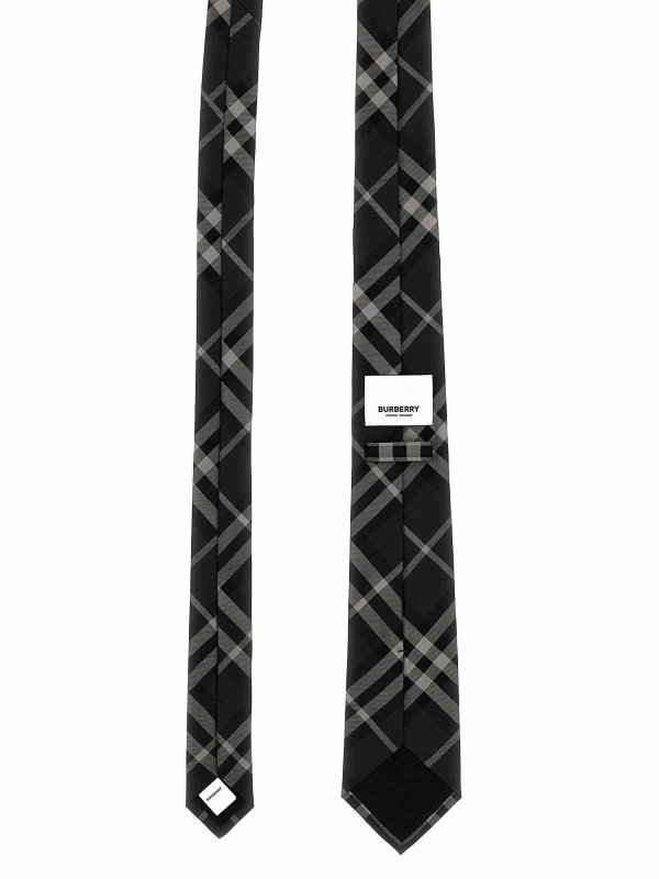 BURBERRY: ties & bow ties online - Check Silk Tie
