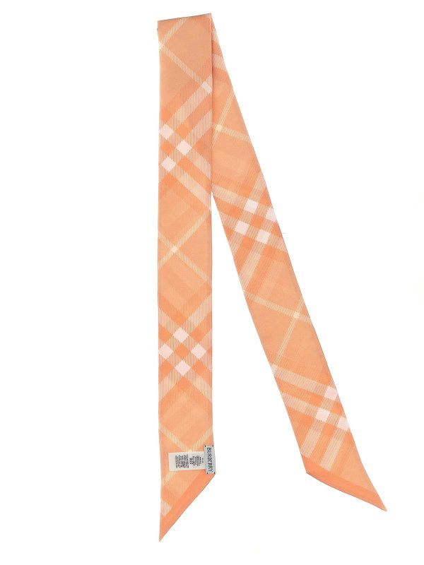 BURBERRY: scarves online - Check Thin Scarf