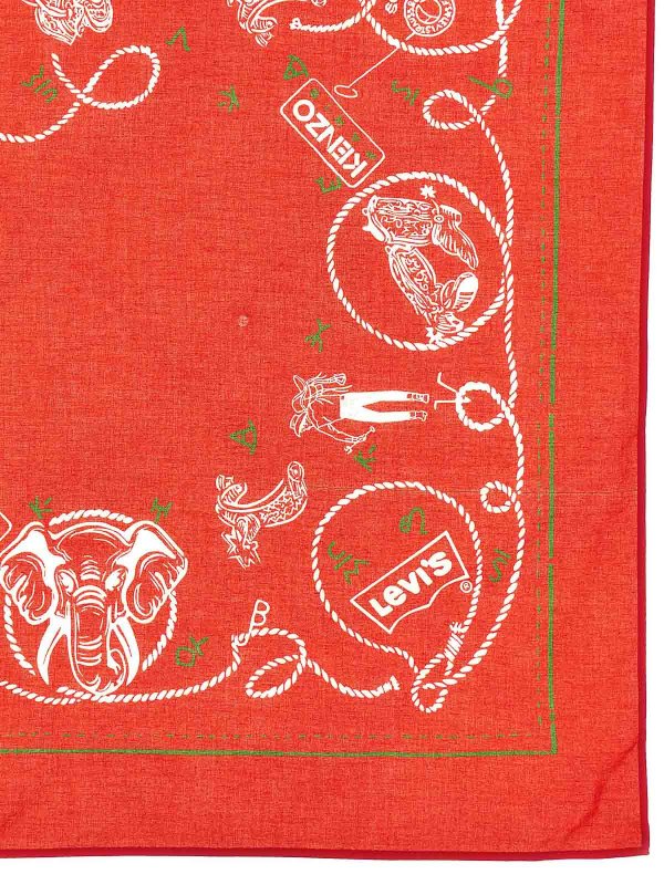 KENZO: ストール＆ショール online - ストール/ショール - 赤