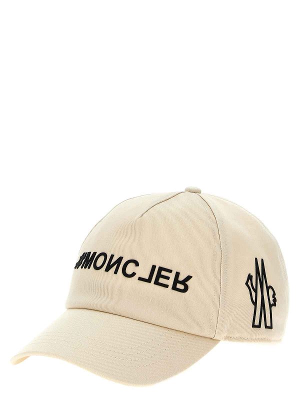 MONCLER: hats & caps online - Logo Printed Cap