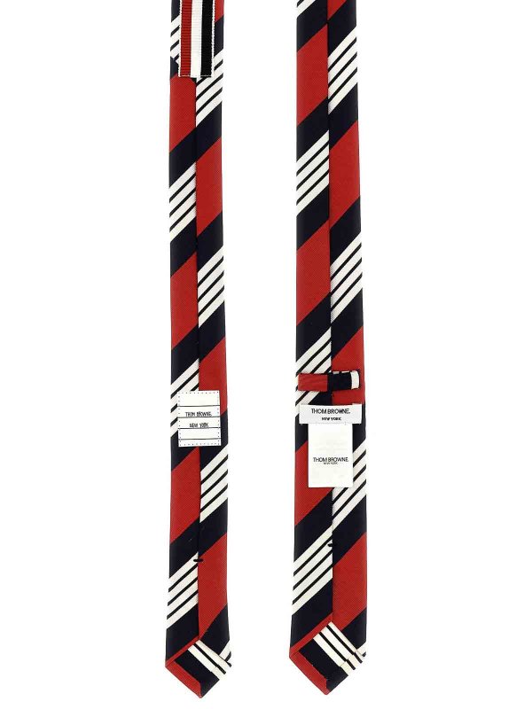 THOM BROWNE: ties & bow ties online - Bar pattern silk tie