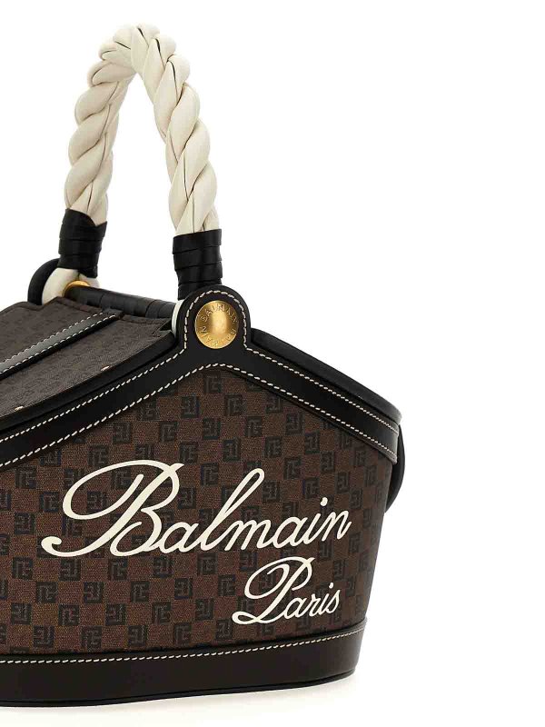 The Best Shops Balmain: Bucket bags - Monogram Bucket Handbag