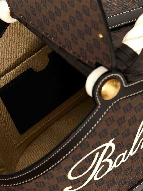 Monogram Bucket Handbag shop online: Balmain