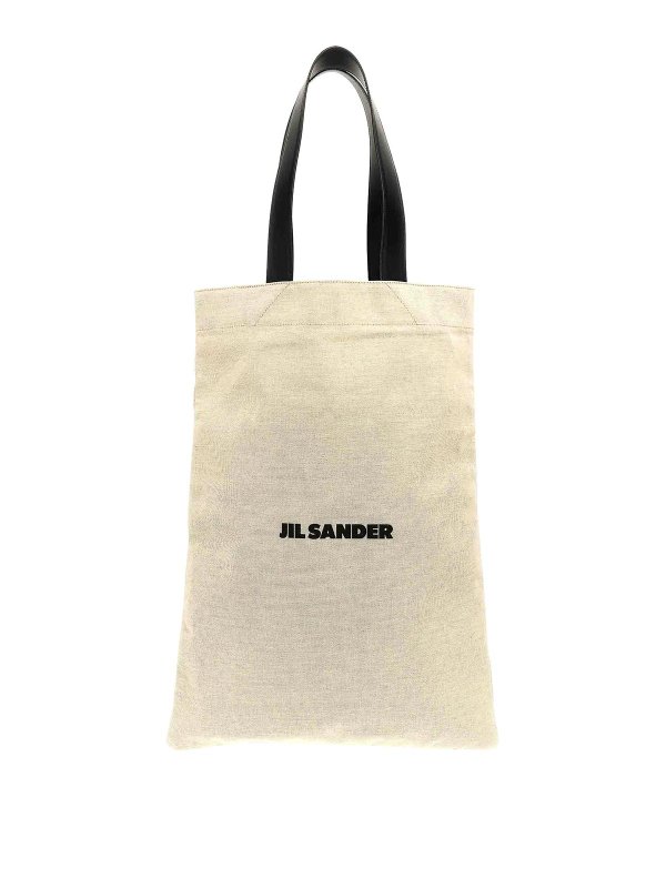 JIL SANDER: Sacs à main - Sac Cabas - Blanc