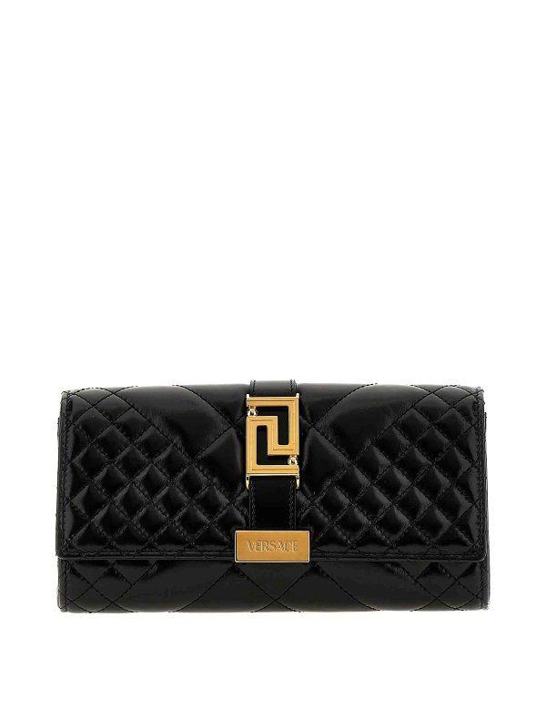 VERSACE: クラッチバッグ - クラッチバッグ - 黒