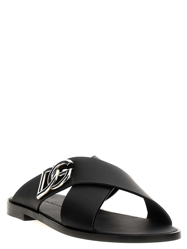 DOLCE & GABBANA: Sandalias online - Sandalias - Negro