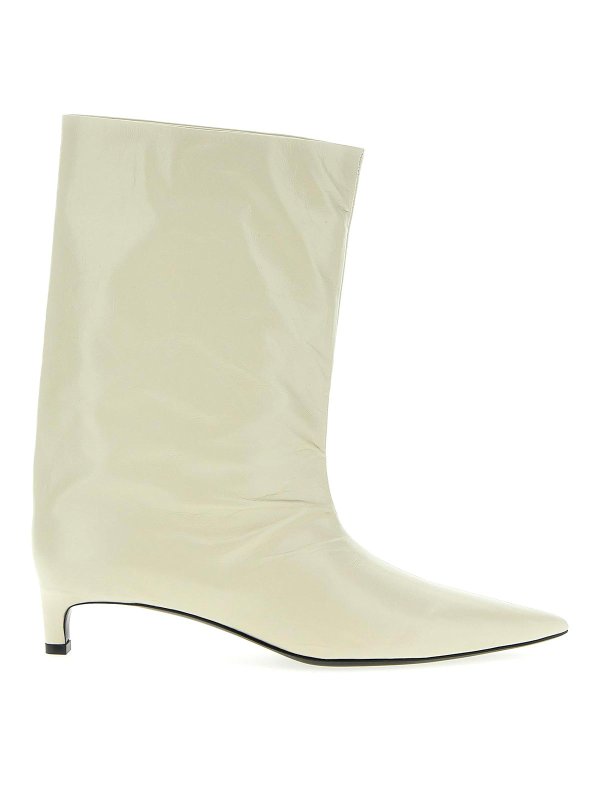 JIL SANDER: ブーティー - アンクルブーツ - 白