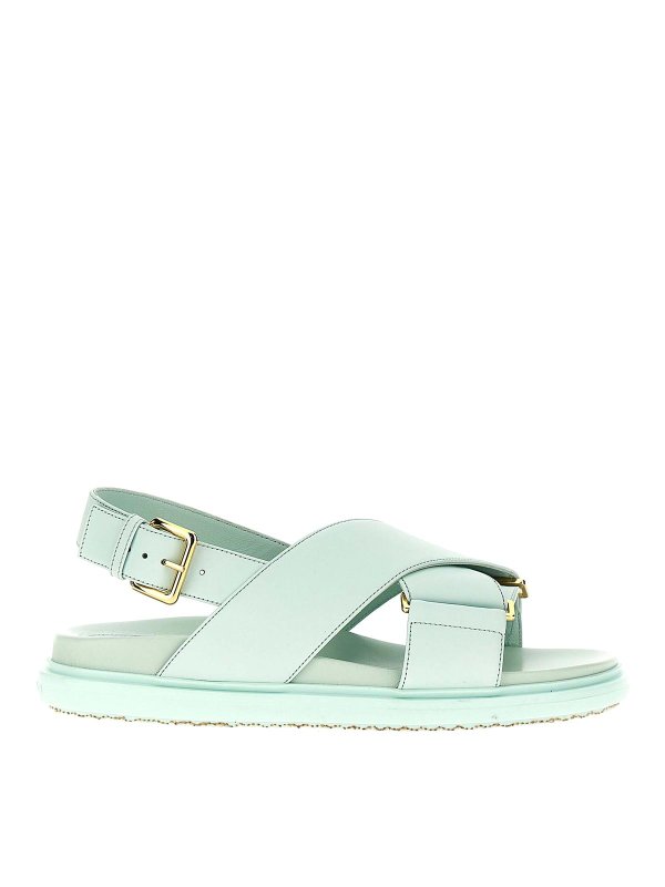 Marni: Sandales - Sandales - Bleu Clair