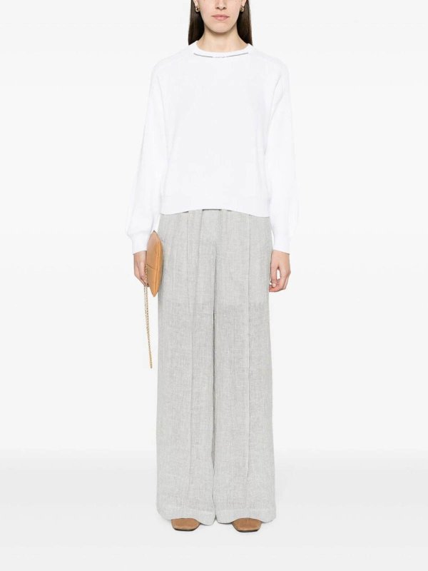 The Best Shops BRUNELLO CUCINELLI: casual trousers - Palazzo Trousers