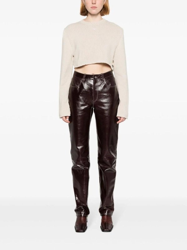 The Best Shops Courreges: maglia collo rotondo - Maglione corto