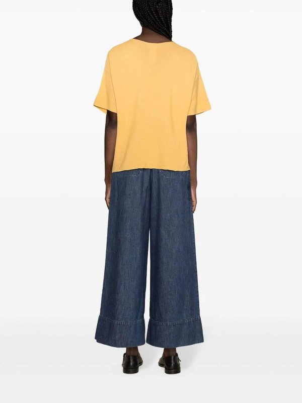 クルーネック - オレンジ shop online: FABIANA FILIPPI