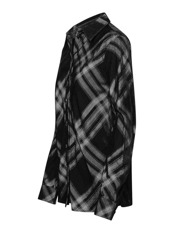 The Best Shops BURBERRY: shirts - Black Viscose Shirt