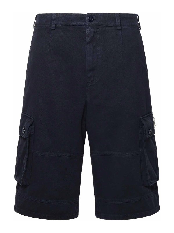 DOLCE & GABBANA: Shorts - Shorts - Azul Oscuro