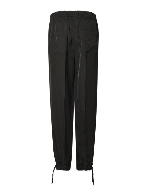 JIL SANDER: casual trousers online - Black Viscose Trousers