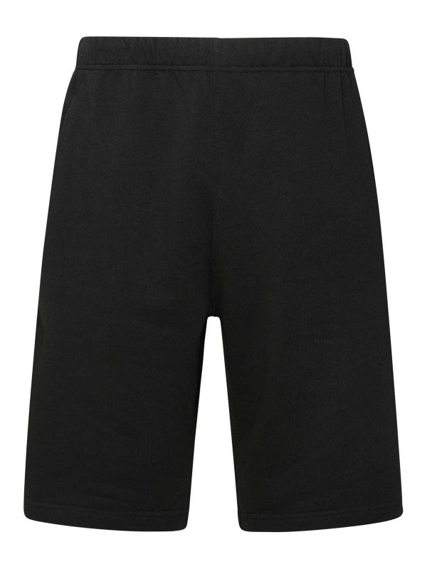 KENZO: Trousers Shorts - Black Cotton Bermuda Shorts