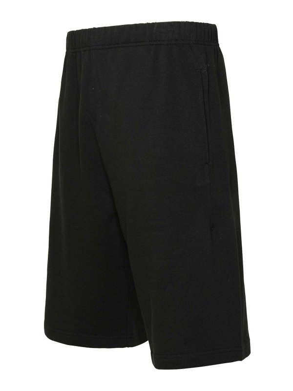 The Best Shops KENZO: Trousers Shorts - Black Cotton Bermuda Shorts