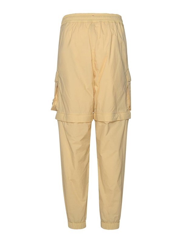 MONCLER: tracksuit bottoms online - Cream Polyamide Sporty Pants