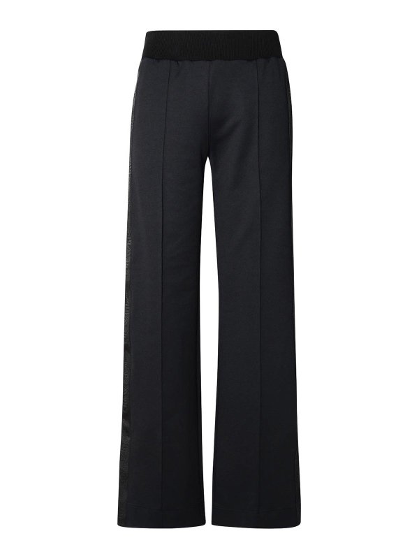 OFF-WHITE: tracksuit bottoms - Black Polyamide Blend Sporty Pants
