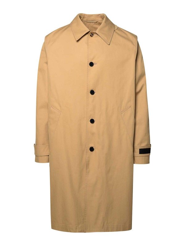 VERSACE: Trenchcoats - Trenchcoat - Beige