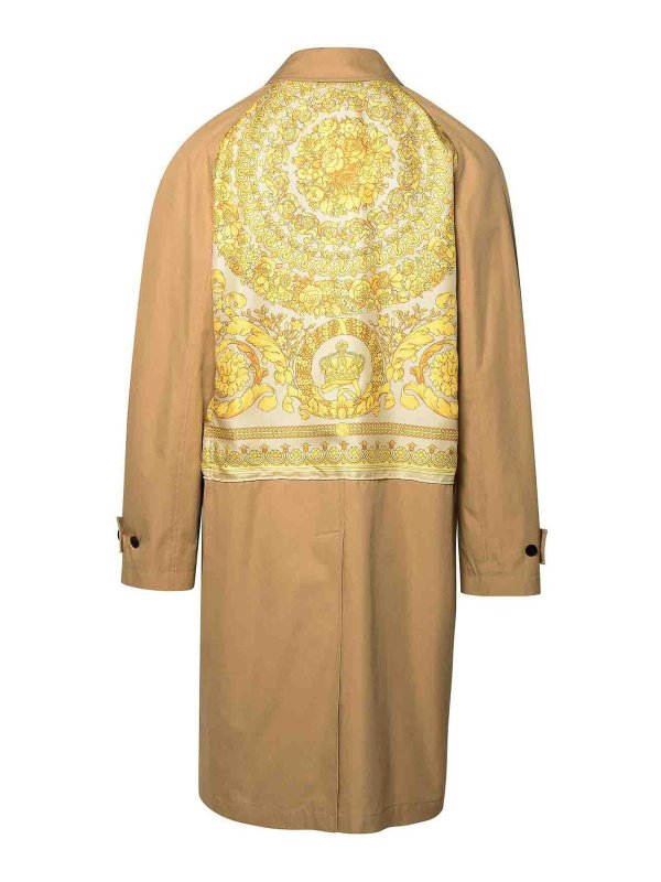 VERSACE: Trenchcoats online - Trenchcoat - Beige