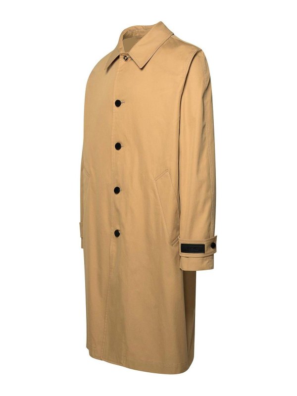 The Best Shops VERSACE: Trenchcoats - Trenchcoat - Beige