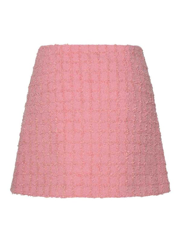 VERSACE: Knee length skirts & Midi online - Pink Virgin Wool Blend Skirt