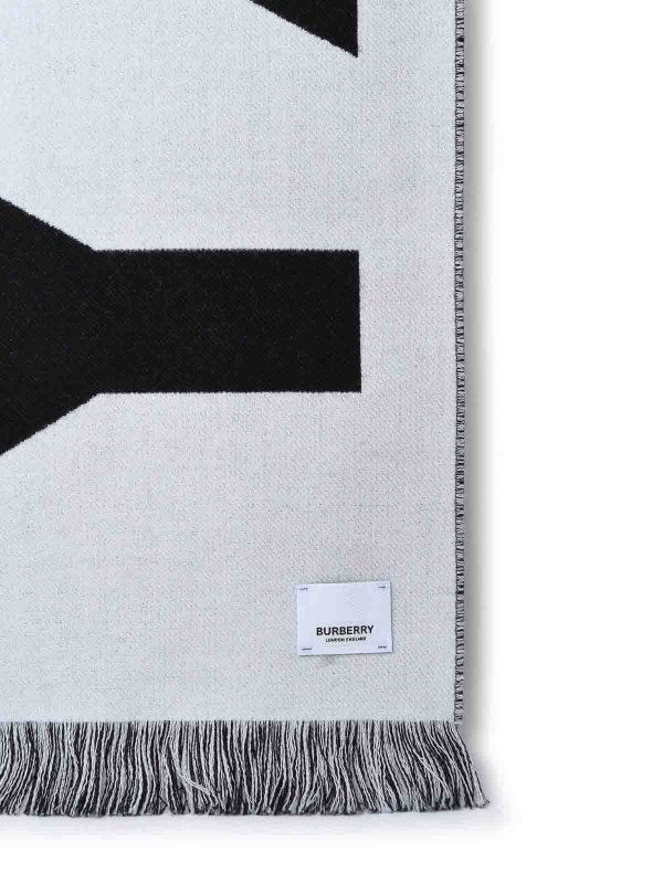 The Best Shops BURBERRY: scarves - Black Wool Scarf